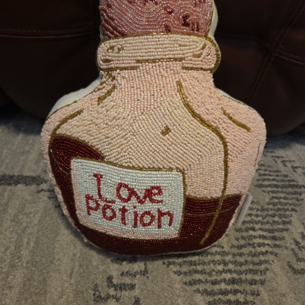 Beaded Love Potion Pillow